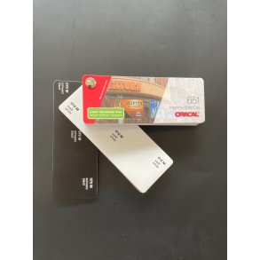 651 MAT Intermediate Cal 126 cm sort, hvidt