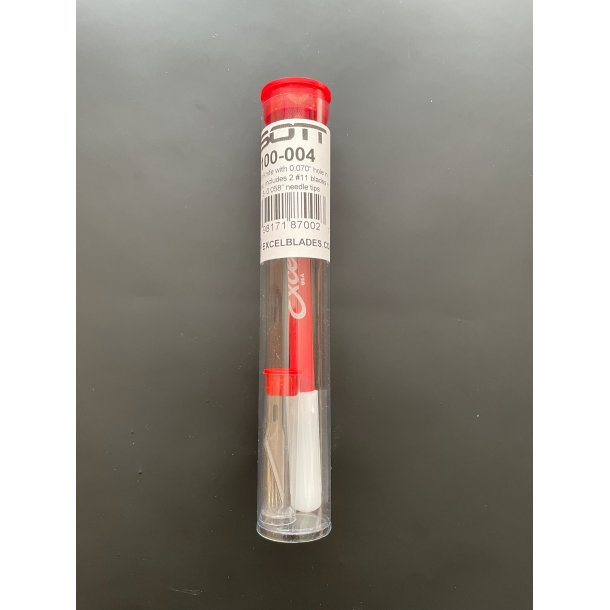 Pen med 3 knive og 3 nle til air release