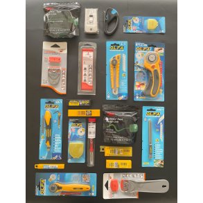 Knive, knivblade m.m.